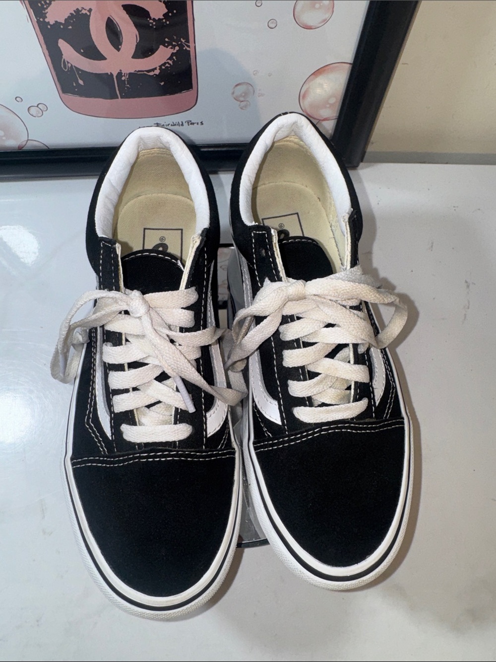 Vans Old Skool Unisex Platform Sneakers - Size W6.5 or M 6 - Picture 2 of 11